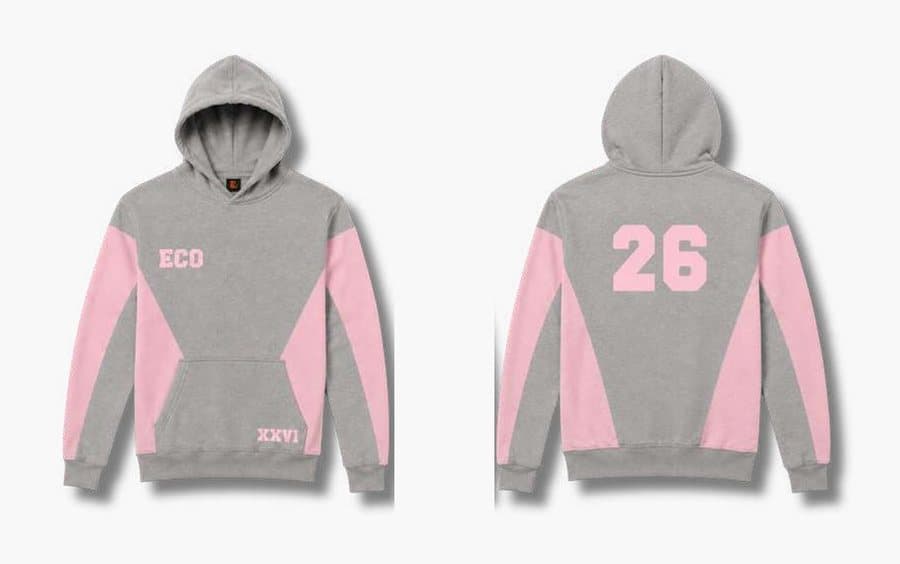 Buzo 31 · ECO 26, buzo de egresados Tribu, frente y espalda