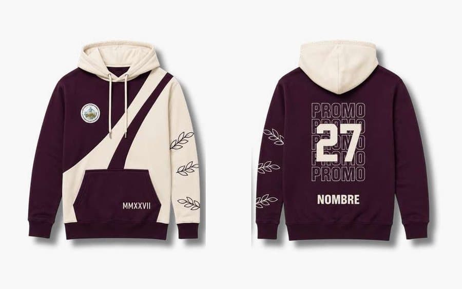 Buzo 32 · PROMO 27, buzo de egresados Tribu, frente y espalda