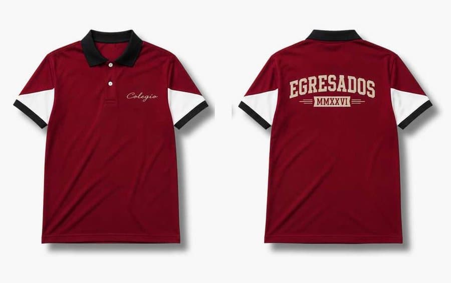 Chomba 12 · EGRESADOS MMXXVI, chomba de egresados Tribu, frente y espalda