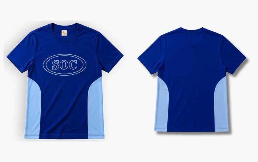 Remera 04A · SOC, remera de egresados Tribu, frente y espalda