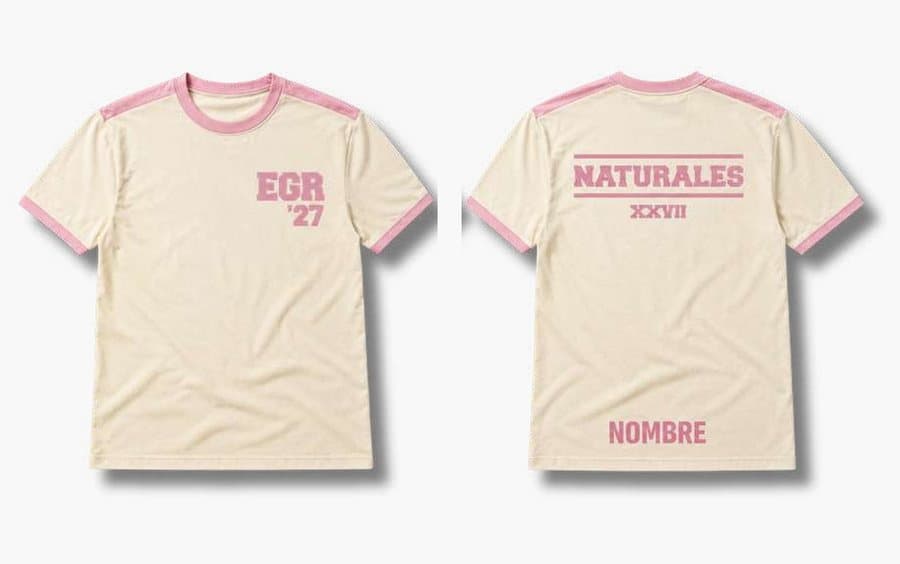 Remera 12 · NATURALES XXVII, remera de egresados Tribu, frente y espalda